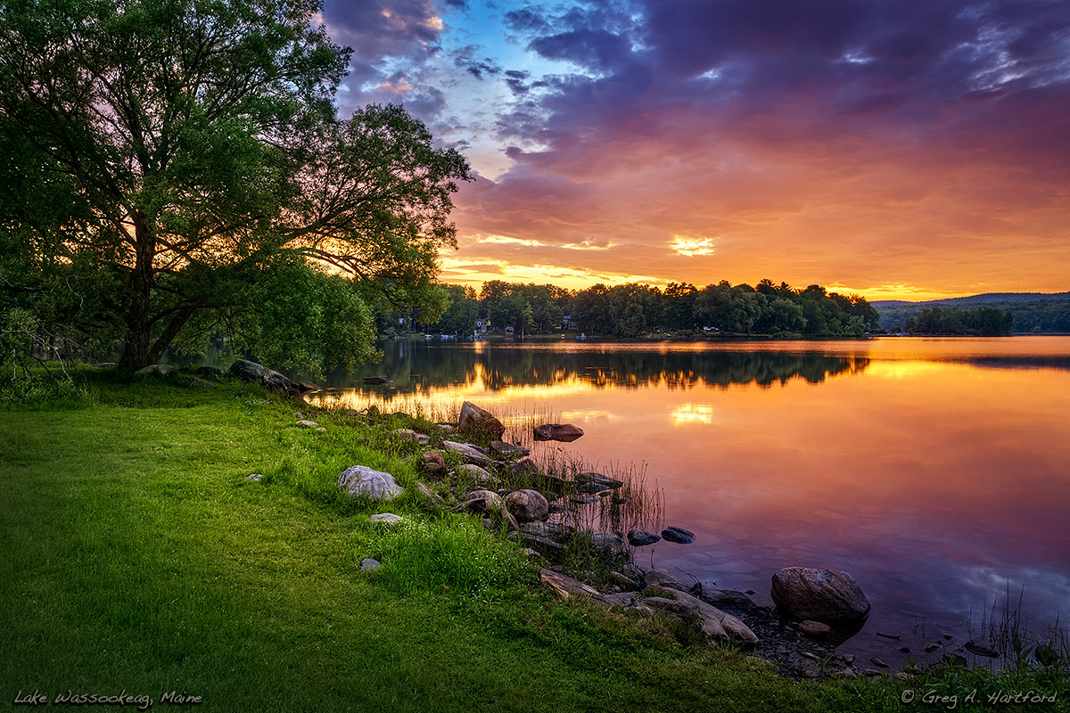 This was an early June sunrise at Lake Wassookeag in Dexter, Maine.