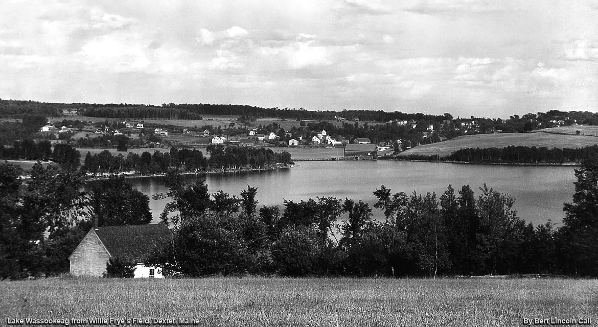 Lake Wassookeag seen from Willie Frye's Field