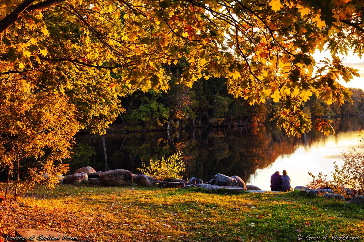 Lovers Talking at Garland Pond in Central Maine