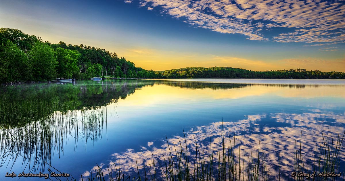 Maine Sunrise at Lake Wassookeag in the Highlands