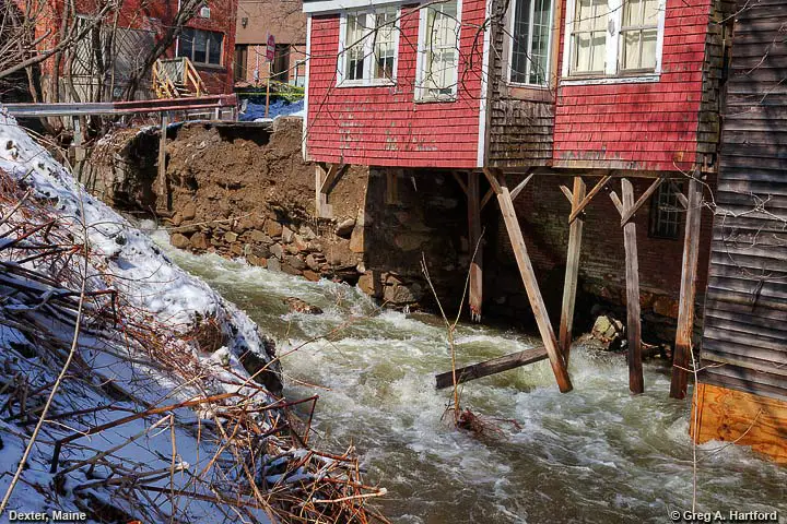 Water damage done to Old Grist Mill building