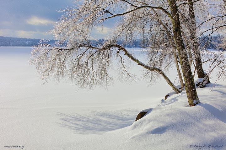 Winter on Lake Wassookeag